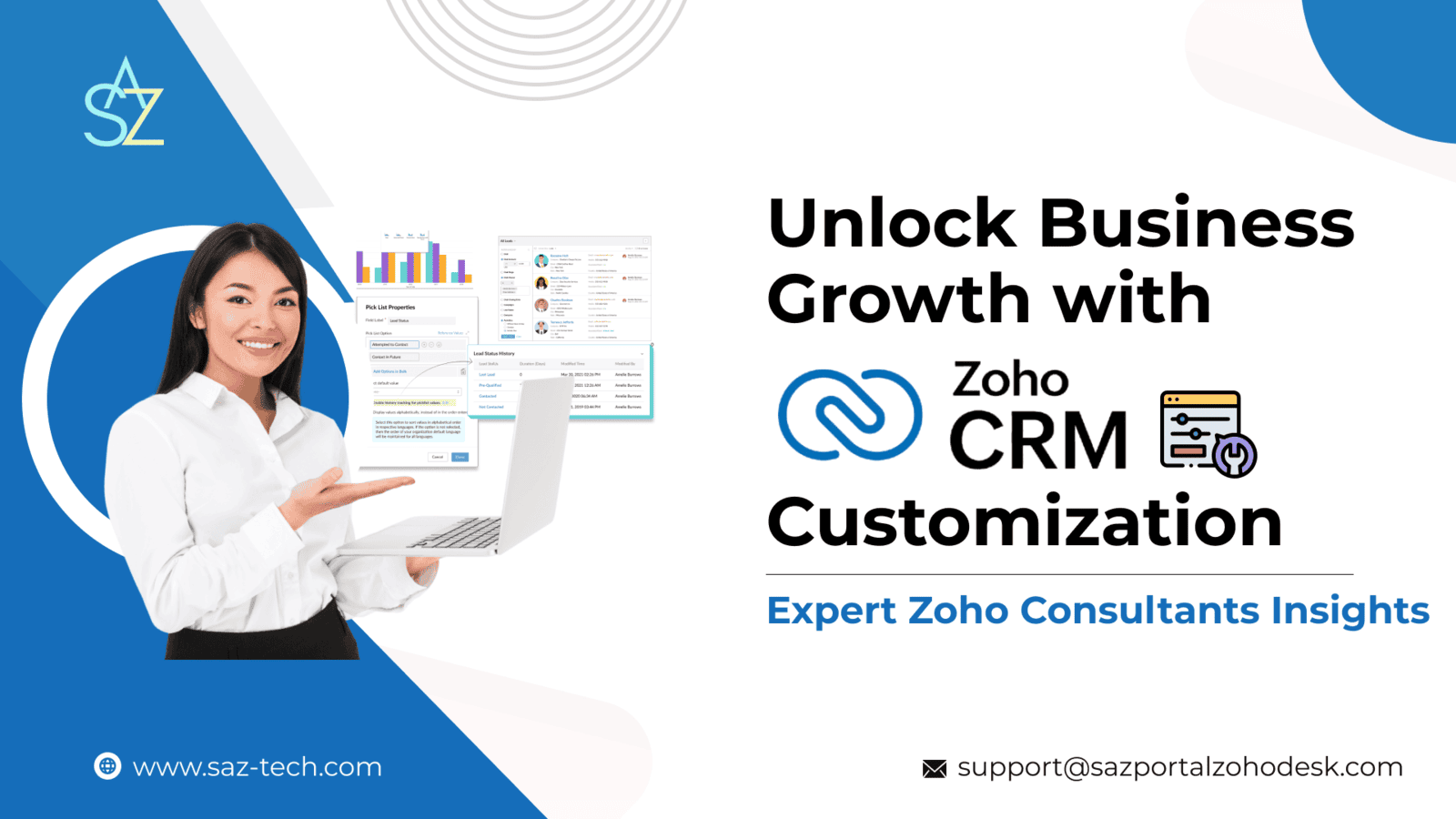 Unlock Business Growth with Zoho CRM Customization: Expert Zoho Consultants  Insights